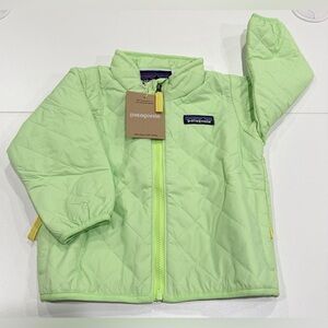 Patagonia Infants' 6-12 Mo. Nano Puff Jacket Toddlers' Baby Insulated Green NWT